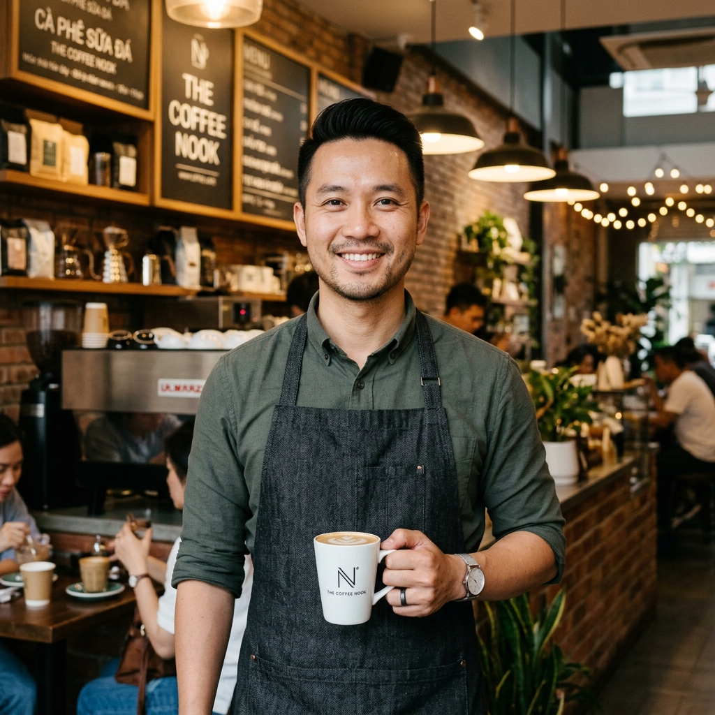 Anh Phạm Minh Tuấn - Chủ quán The Coffee Nook