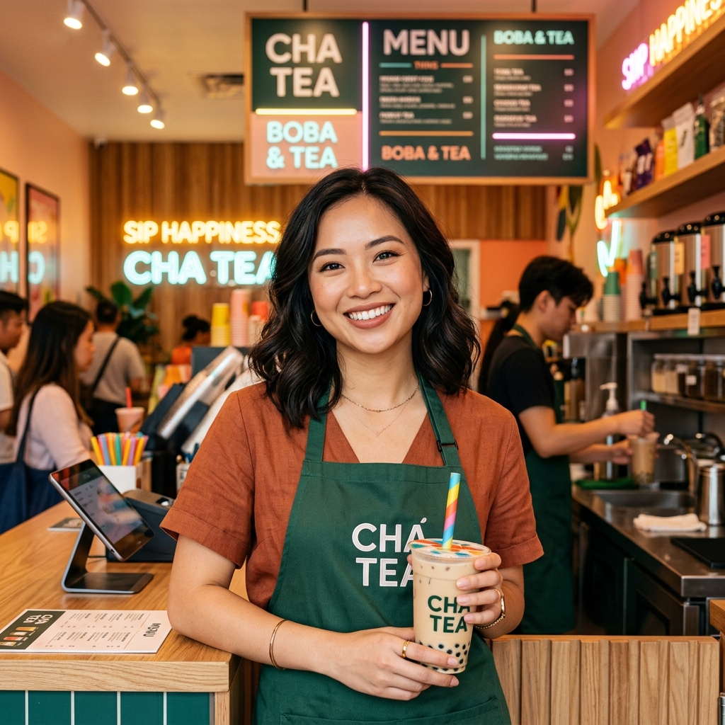 Chị Lê Thanh Mai - Chủ quán Cha Tea Boba & Tea